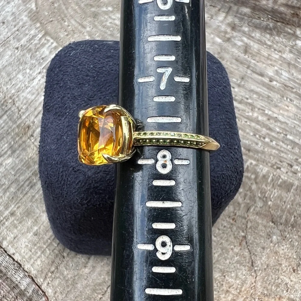 Citrine and Tsavorite!